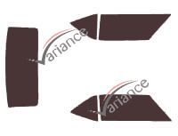 Chevrolet Camaro (1) 2-door Coupe (1968 - 1970) tinted film kit Chevrolet Camaro (1) 2-door Coupe (1968 - 1970) tinted film kit