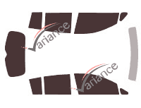 Nissan Versa (1) 5-door (2004 - 2013) tinted film kit Nissan Versa (1) 5-door (2004 - 2013) tinted film kit