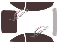 Pontiac G6 (1) Convertible 2 doors (2006 - 2011) tinted film kit Pontiac G6 (1) Convertible 2 doors (2006 - 2011) tinted film kit