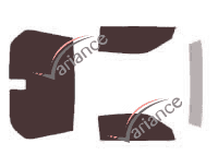 Chevrolet Camaro (3) Coupe 2-door tinted film kit (1990 - 1992) Chevrolet Camaro (3) Coupe 2-door tinted film kit (1990 - 1992)