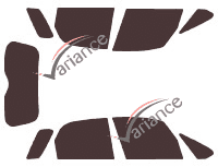 Tinted film kit Fiat Sedici 5-door (since 2006) Tinted film kit Fiat Sedici 5-door (since 2006)