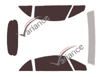 Mitsubishi Eclipse (4) 2-door convertible (2007 - 2013) tinted film kit Mitsubishi Eclipse (4) 2-door convertible (2007 - 2013) tinted film kit