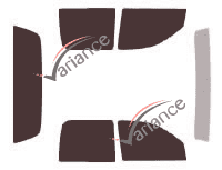 Kit pellicola colorata Mitsubishi Raider (1) Pick-up 4 porte (2005 - 2010)