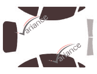 Tinted film kit Opel Corsa (D) 3-door (2006 - 2014) Tinted film kit Opel Corsa (D) 3-door (2006 - 2014)