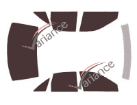 Chevrolet Caprice (4) 4-door sedan (1991 - 1994) tinted film kit Chevrolet Caprice (4) 4-door sedan (1991 - 1994) tinted film kit