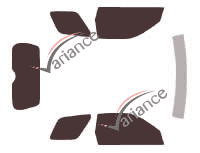 Suzuki Grand Vitara (3) 3-door (2005 - 2015) tinted film kit Suzuki Grand Vitara (3) 3-door (2005 - 2015) tinted film kit