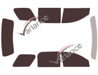 Kit de láminas tintadas para el Saturn Outlook 5 puertas (2007 - 2011) Kit de láminas tintadas para el Saturn Outlook 5 puertas (2007 - 2011)