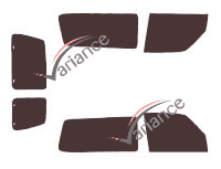 Nissan Patrol GR (5) 2 Door Rear 3 Door Tinted Film Kit (1998 - 2013) Nissan Patrol GR (5) 2 Door Rear 3 Door Tinted Film Kit (1998 - 2013)