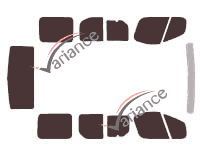 Kit film teinté Renault Trafic (2) Court 4 portes (2002 - 2015) Kit film teinté Renault Trafic (2) Court 4 portes (2002 - 2015)