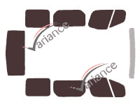 Kit film teinté Renault Trafic (2) Court 4 portes (2002 - 2015) Kit film teinté Renault Trafic (2) Court 4 portes (2002 - 2015)