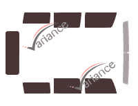 Hummer H2 5-door tinted film kit (2002 - 2012) Hummer H2 5-door tinted film kit (2002 - 2012)