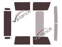 Hummer H2 SUT 4 door tinted film kit (2004 - 2011) Hummer H2 SUT 4 door tinted film kit (2004 - 2011)