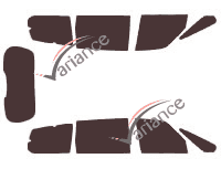 Tinted film kit Ford Galaxy (2) 5-door (2006 - 2015) Tinted film kit Ford Galaxy (2) 5-door (2006 - 2015)