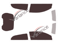 Volvo C30 Coupe 3-door tinted film kit (2006 - 2013) Volvo C30 Coupe 3-door tinted film kit (2006 - 2013)