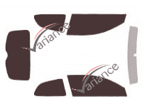 Hyundai Accent (3) 3-door (2006 - 2011) tinted film kit Hyundai Accent (3) 3-door (2006 - 2011) tinted film kit