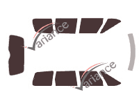 Kit pellicola colorata Renault Espace (3) Short 5 porte (1996 - 2002) Kit pellicola colorata Renault Espace (3) Short 5 porte (1996 - 2002)