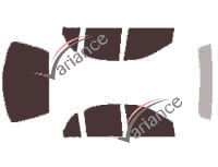 Chevrolet Cavalier (3) 4-door sedan (1995 - 2005) tinted film kit Chevrolet Cavalier (3) 4-door sedan (1995 - 2005) tinted film kit