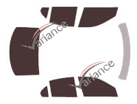 Kit de lámina tintada para Cadillac BTS Sedán 4 puertas (2005 - 2010) Kit de lámina tintada para Cadillac BTS Sedán 4 puertas (2005 - 2010)