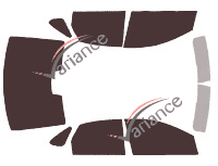 Tinted film kit Ford Focus (2) 4-door sedan (2004 - 2011) Tinted film kit Ford Focus (2) 4-door sedan (2004 - 2011)