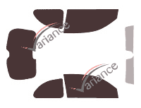 Nissan Micra (3) 3 doors (2002 - 2010) tinted film kit Nissan Micra (3) 3 doors (2002 - 2010) tinted film kit