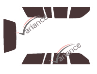 Chevrolet Cavalier (2) Wagon 5-door Tinted Film Kit (1988 - 1995) Chevrolet Cavalier (2) Wagon 5-door Tinted Film Kit (1988 - 1995)
