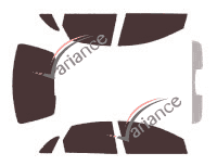 Tinted film kit Citroën C5 (1) (phase 1) 5 doors (2001 - 2004) Tinted film kit Citroën C5 (1) (phase 1) 5 doors (2001 - 2004)