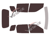 Kit de láminas tintadas para Suzuki Ignis Long 5 puertas (2003 - 2009) Kit de láminas tintadas para Suzuki Ignis Long 5 puertas (2003 - 2009)