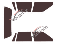 Chevrolet Celebrity Sedan 4 door tinted film kit (1981 - 1990) Chevrolet Celebrity Sedan 4 door tinted film kit (1981 - 1990)