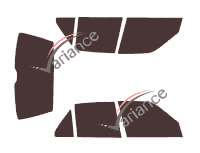 Tinted film kit Citroën Saxo 5 doors (1996 - 2003) Tinted film kit Citroën Saxo 5 doors (1996 - 2003)