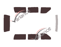 Chrysler Grand Voyager (2) 5-door (1990 - 1996) tinted film kit Chrysler Grand Voyager (2) 5-door (1990 - 1996) tinted film kit