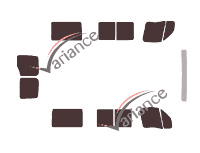 Tinted film kit Renault Master (2) Short 5 doors (1997 - 2010) Tinted film kit Renault Master (2) Short 5 doors (1997 - 2010)