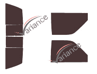 Chevrolet Cheyenne Pick-up 2 door tinted film kit (1988 - 1998) Chevrolet Cheyenne Pick-up 2 door tinted film kit (1988 - 1998)