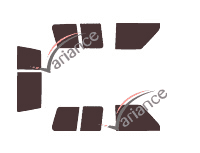 Nissan Patrol GR (4) 2 Door Rear 3 Door Tinted Film Kit (1988 - 1998) Nissan Patrol GR (4) 2 Door Rear 3 Door Tinted Film Kit (1988 - 1998)