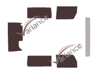 Jeep Wrangler (3) 3-door (2007 - 2011) tinted film kit Jeep Wrangler (3) 3-door (2007 - 2011) tinted film kit