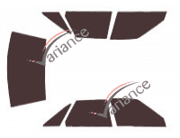Kit pellicola colorata Renault R 21 (1) Berlina 4 porte (1986 - 1995) Kit pellicola colorata Renault R 21 (1) Berlina 4 porte (1986 - 1995)