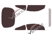 Chevrolet Cobalt Coupe 2-door tinted film kit (2004 - 2010) Chevrolet Cobalt Coupe 2-door tinted film kit (2004 - 2010)