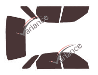 Kit film teinté Citroën ZX (1) 5 portes (1991 - 1998)