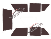 Tinted film kit Citroën AX 3 doors (1986 - 1998) Tinted film kit Citroën AX 3 doors (1986 - 1998)