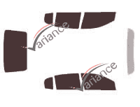 Chevrolet Cobalt Sedan 4-door tinted film kit (2004 - 2010) Chevrolet Cobalt Sedan 4-door tinted film kit (2004 - 2010)