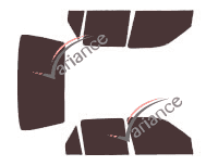 Kit film teinté Ford Fiesta (3) 5 portes (1989 - 1995) Kit film teinté Ford Fiesta (3) 5 portes (1989 - 1995)