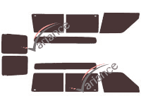 Tinted film kit Renault Express (1) 4 doors (1985 - 2000) Tinted film kit Renault Express (1) 4 doors (1985 - 2000)