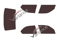 Kit film teinté Alfa Romeo 146 Berline 4 portes (1994 - 2001)