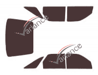 Ford Sierra (1) 5-door tinted film kit (1982 - 1993) Ford Sierra (1) 5-door tinted film kit (1982 - 1993)
