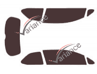 Toyota Auris (1) 3-door (2007 - 2013) tinted film kit Toyota Auris (1) 3-door (2007 - 2013) tinted film kit