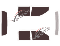 Chevrolet Colorado (1) Crew Cab Pick-up 4 door (2001 - 2012) tinted film kit Chevrolet Colorado (1) Crew Cab Pick-up 4 door (2001 - 2012) tinted film kit