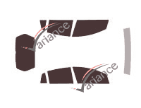 Tinted film kit Fiat Bravo 5 doors (2007 - 2014) Tinted film kit Fiat Bravo 5 doors (2007 - 2014)