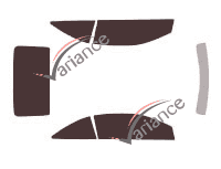 Ford Focus (2) CC 2 doors (2004 - 2011) tinted film kit Ford Focus (2) CC 2 doors (2004 - 2011) tinted film kit