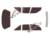 Chevrolet Corsica Berline 4 door tinted film kit (1987 - 1996) Chevrolet Corsica Berline 4 door tinted film kit (1987 - 1996)