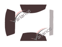 Opel Tigra Twin Top Coupe 2 door tinted film kit (2004 - 2012) Opel Tigra Twin Top Coupe 2 door tinted film kit (2004 - 2012)