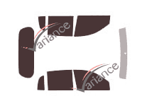 Tinted film kit Mitsubishi L200 (4) Double Cab Pick-up 4 doors (2006 - 2015) Tinted film kit Mitsubishi L200 (4) Double Cab Pick-up 4 doors (2006 - 2015)